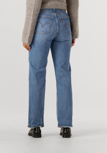 Blauwe LEVI'S Straight leg jeans RIBCAGE FULL LENGHT DANCE AROUND - large