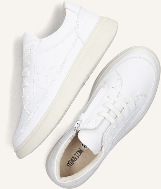Witte TON & TON Lage sneakers FELIPE Witte TON & TON Lage sneakers FELIPE - large