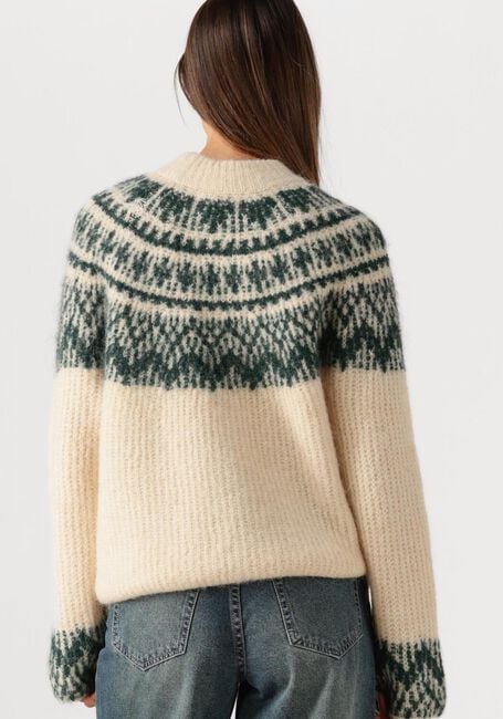 Beige Y.A.S. Trui YASLIRI LS KNIT PULLOVER - large