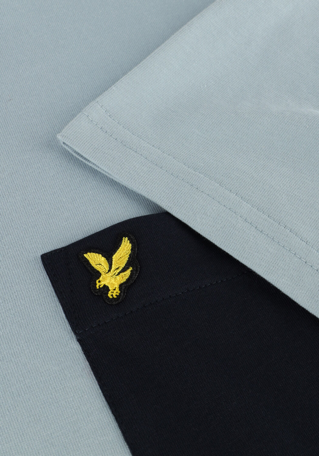 Blauwe LYLE & SCOTT T-shirt CONTRAST POCKET T-SHIRT - large