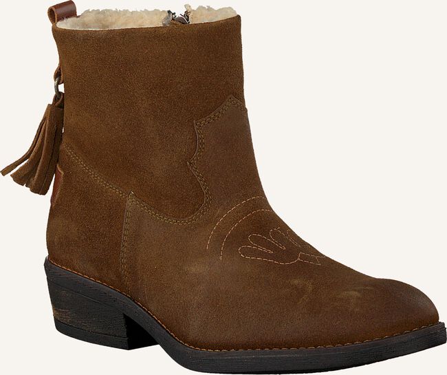 Bruine SHABBIES Enkellaarsjes 0216 Bruine SHABBIES Enkellaarsjes 0216 - large