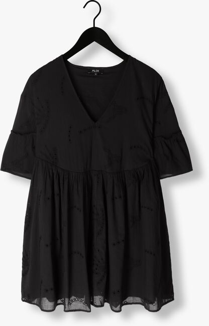 Zwarte ALIX THE LABEL Mini jurk LADIES WOVEN BRODERIE A-LINE DRESS - large