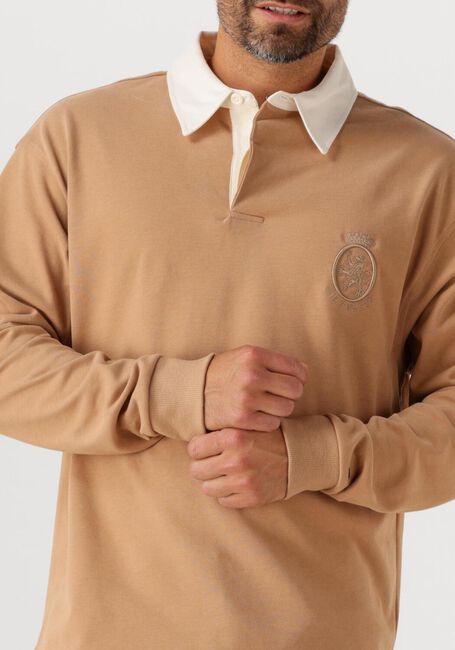 Camel TOMMY HILFIGER Polo PEACHED CREST SOLID RUGBY - large