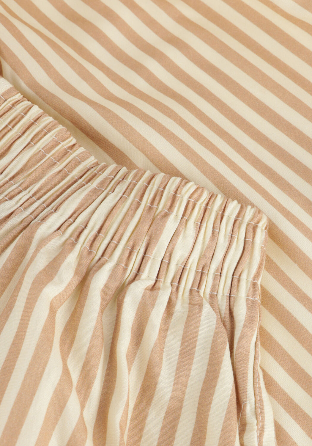 POCKIES Heren Boxershorts Striped Beige