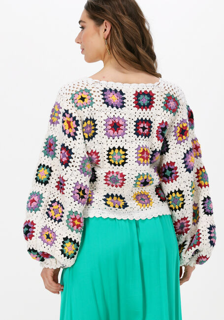 Gebroken wit SISSEL EDELBO Trui LUCRETIA CROCHET TOP - large