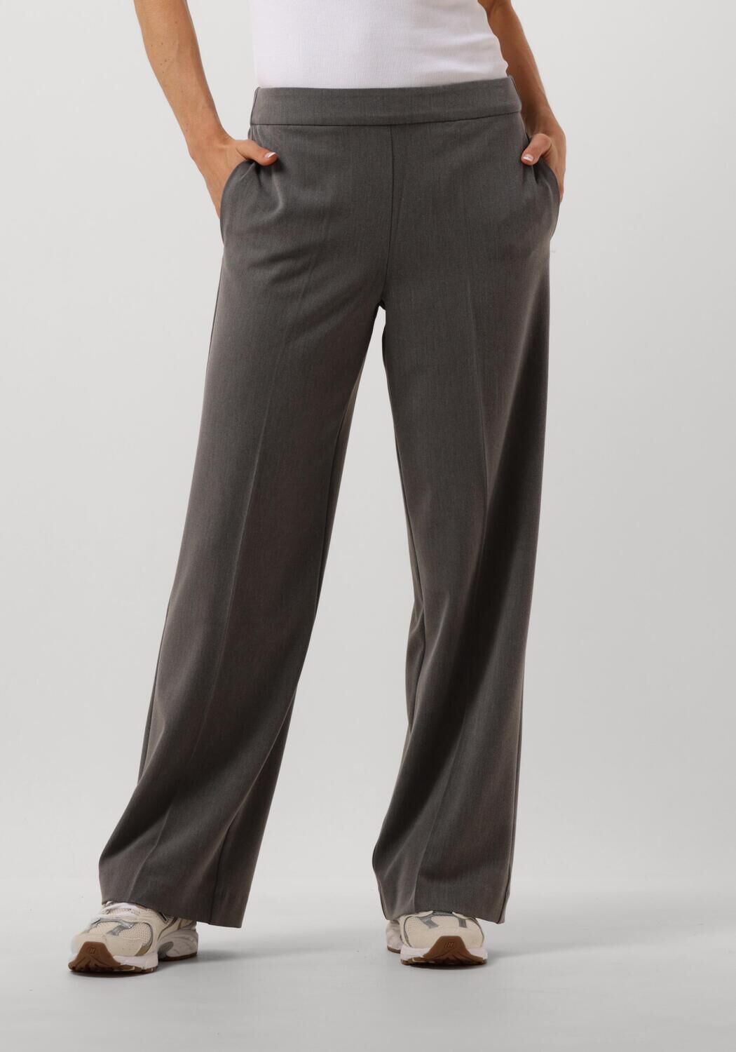 Selected Femme Stoffen broek met wijde pijpen en elastische band