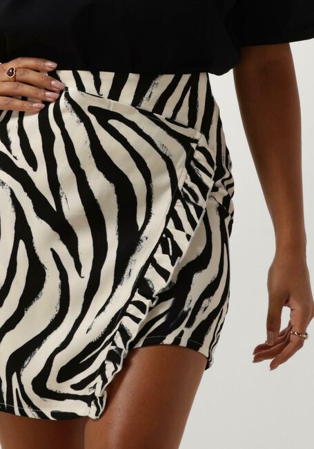 Zwarte REFINED DEPARTMENT Minirok ZEBRA - large