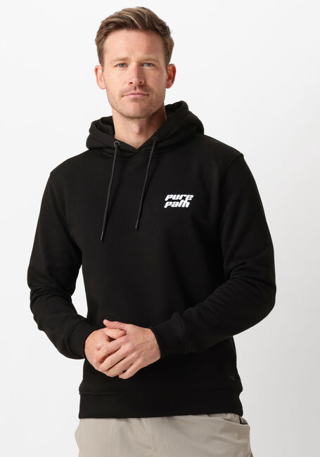 Zwarte PURE PATH Trui REGULAR FIT SWEATERS HOODIE302 - large