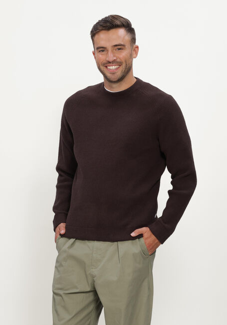 Bruine JC RAGS Trui CREW-NECK SWEATER EDDY - large
