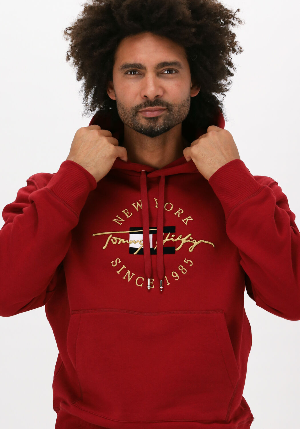 Tommy hilfiger rode hoodie deals