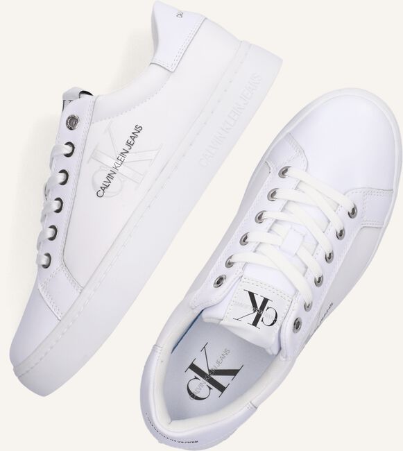 Witte CALVIN KLEIN Lage sneakers CUPSOLE SNEAKER LACEUP Witte CALVIN KLEIN Lage sneakers CUPSOLE SNEAKER LACEUP - large