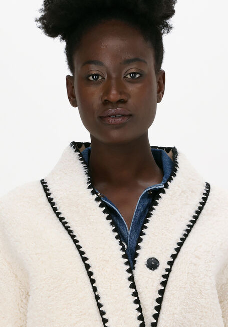 Witte SILVIAN HEACH Teddy jas SHEEPSKIN JACKET VARME - large