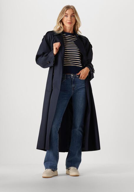 Blauwe TOMMY HILFIGER Mantel OVERSIZED TRENCH COAT - large