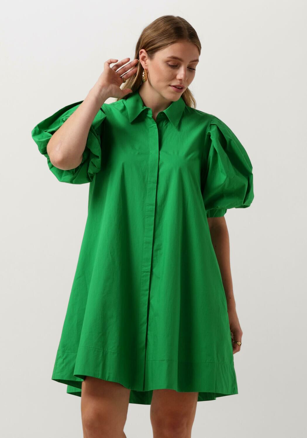 Notre-v Groene Mini Jurk Trendy Stijl Green Dames