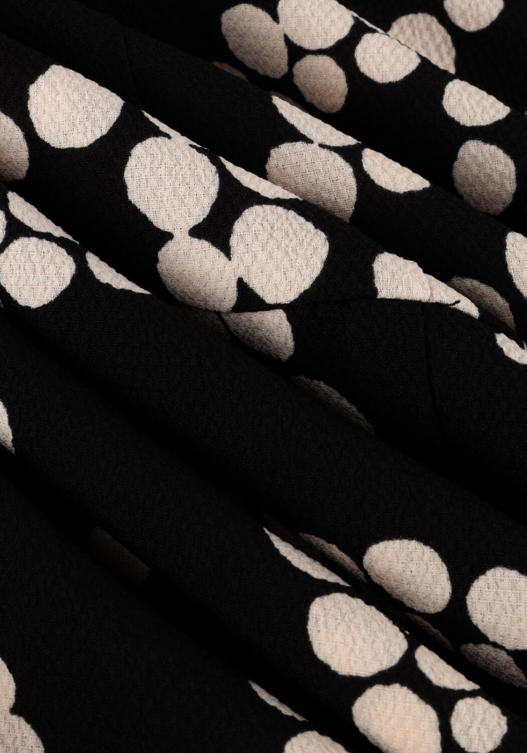 Zwarte SUMMUM Midi jurk DRESS IRREGULAR DOTS HAMMERED - large