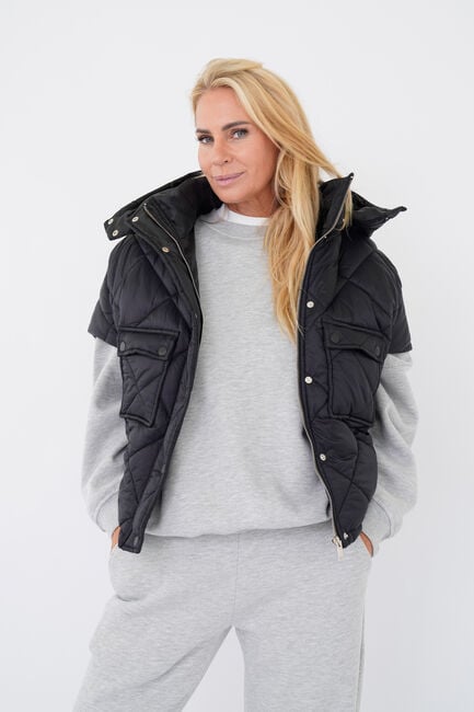 Zwarte EST'SEVEN Tops & T-shirts NARA CAPE - large