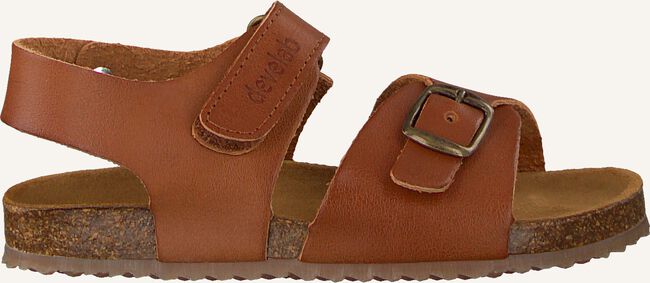Cognac DEVELAB Platte sandalen 48147 Cognac DEVELAB Platte sandalen 48147 - large