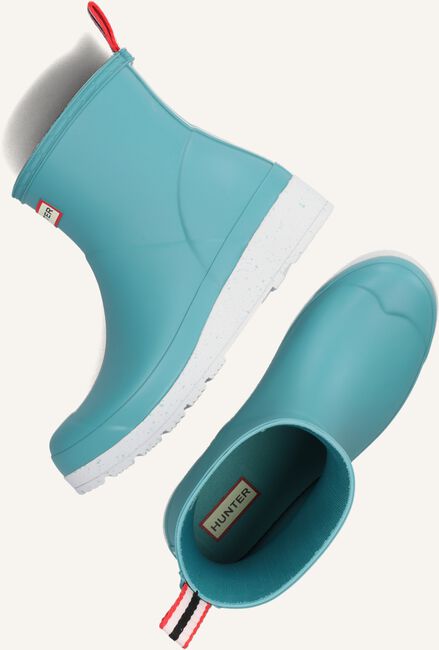 Blauwe HUNTER Regenlaarzen WOMENS PLAY SHORT SPECKLE SOLE Blauwe HUNTER Regenlaarzen WOMENS PLAY SHORT SPECKLE SOLE - large