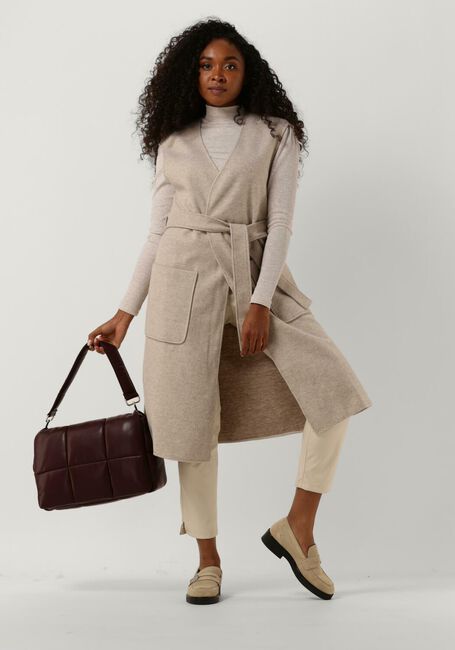 Beige SIMPLE Gilet CHILA JER-PES-WOOL-22-3 - large
