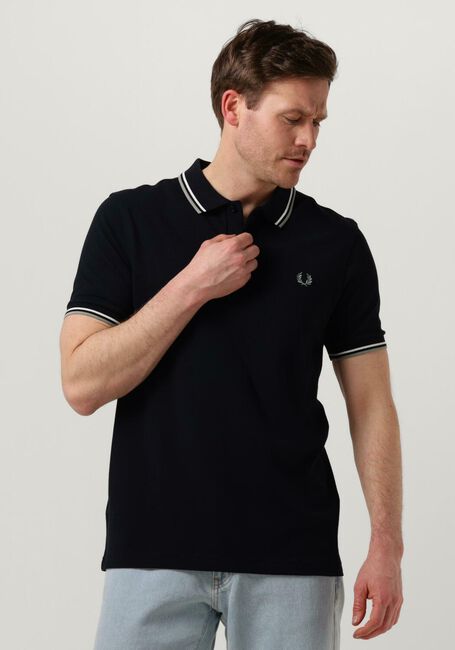 Donkerblauwe FRED PERRY Polo TWIN TIPPED FRED PERRY SHIRT - large