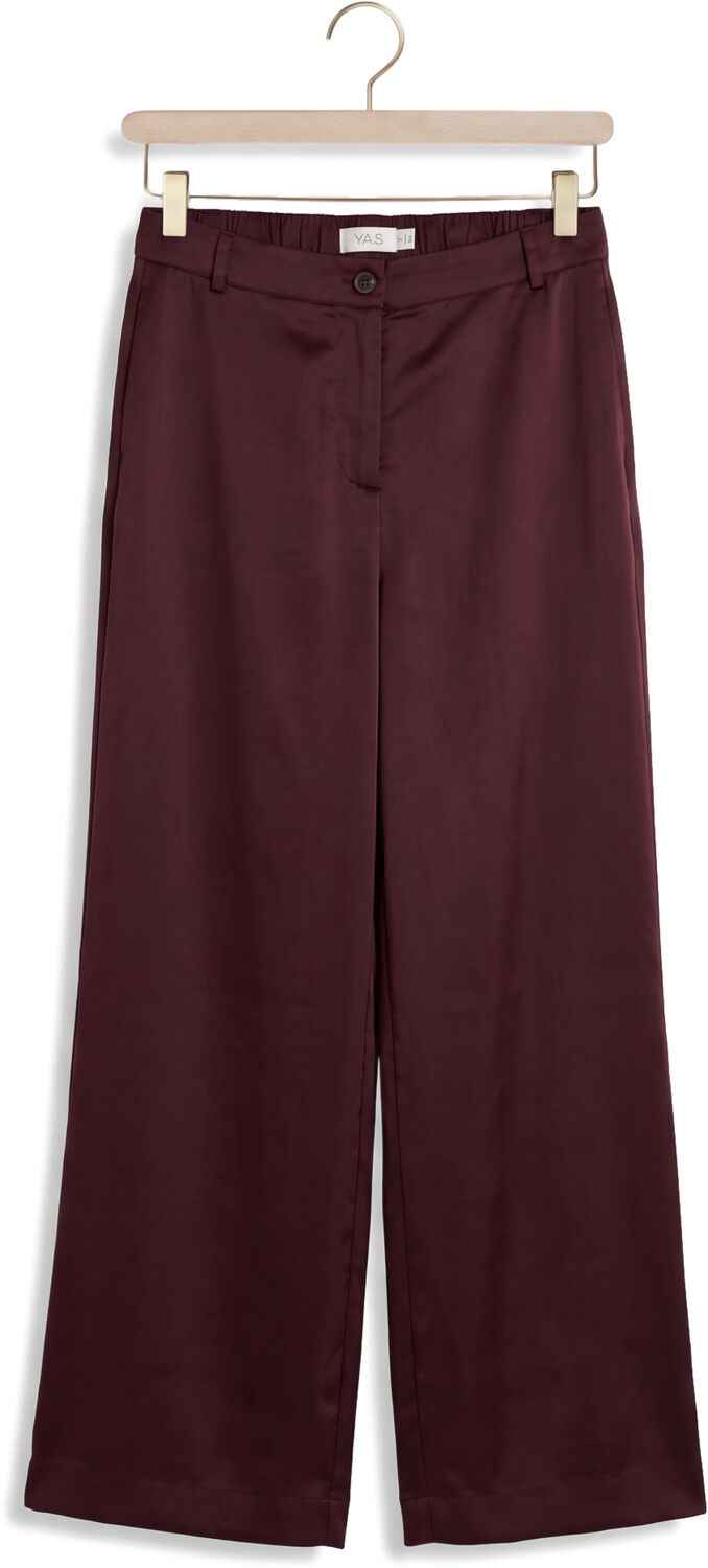 Y.A.S. YAS Dames Broeken Yaspelana Hw Palazzo Pant Bordeaux