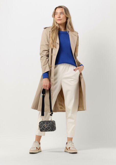 Blauwe TOMMY HILFIGER Trui BOAT NK SWEATER COTTON RIB KNIT - large