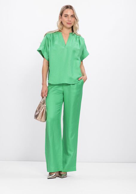 Groene MINUS Blouses MSJUNO LINEN BLOUSE - large