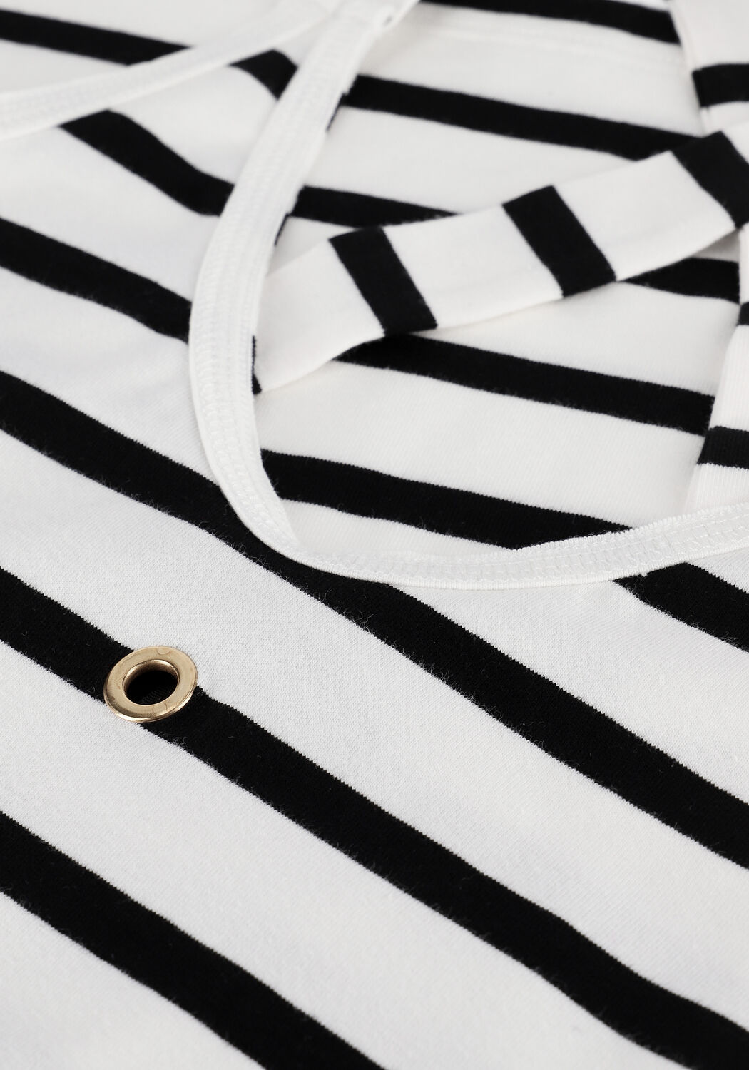 Ecru 10DAYS Top WRAPPER STRIPE - large