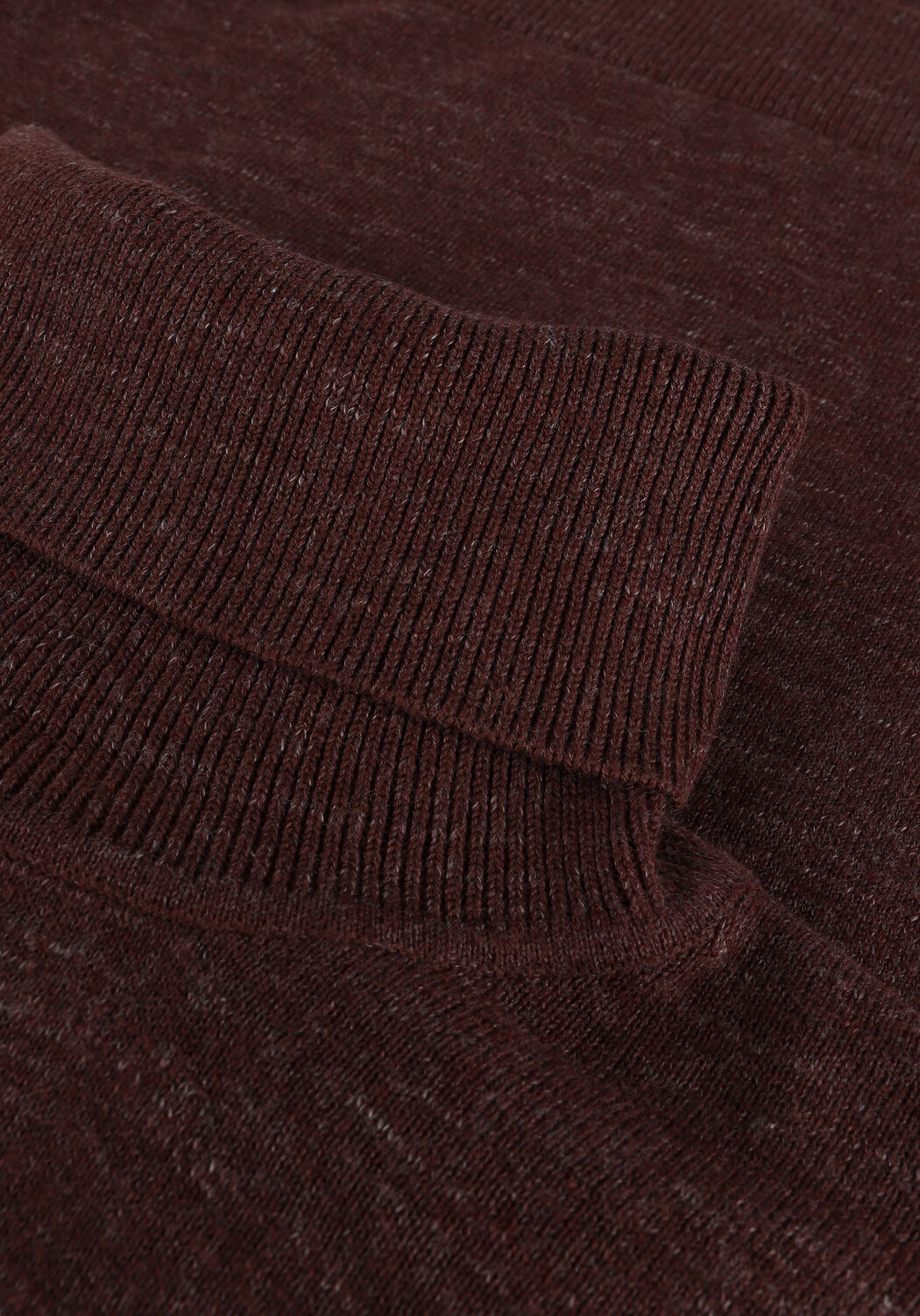 Bordeaux CAST IRON Coltrui ROLL NECK SLIM FIT COTTON HEAT - large