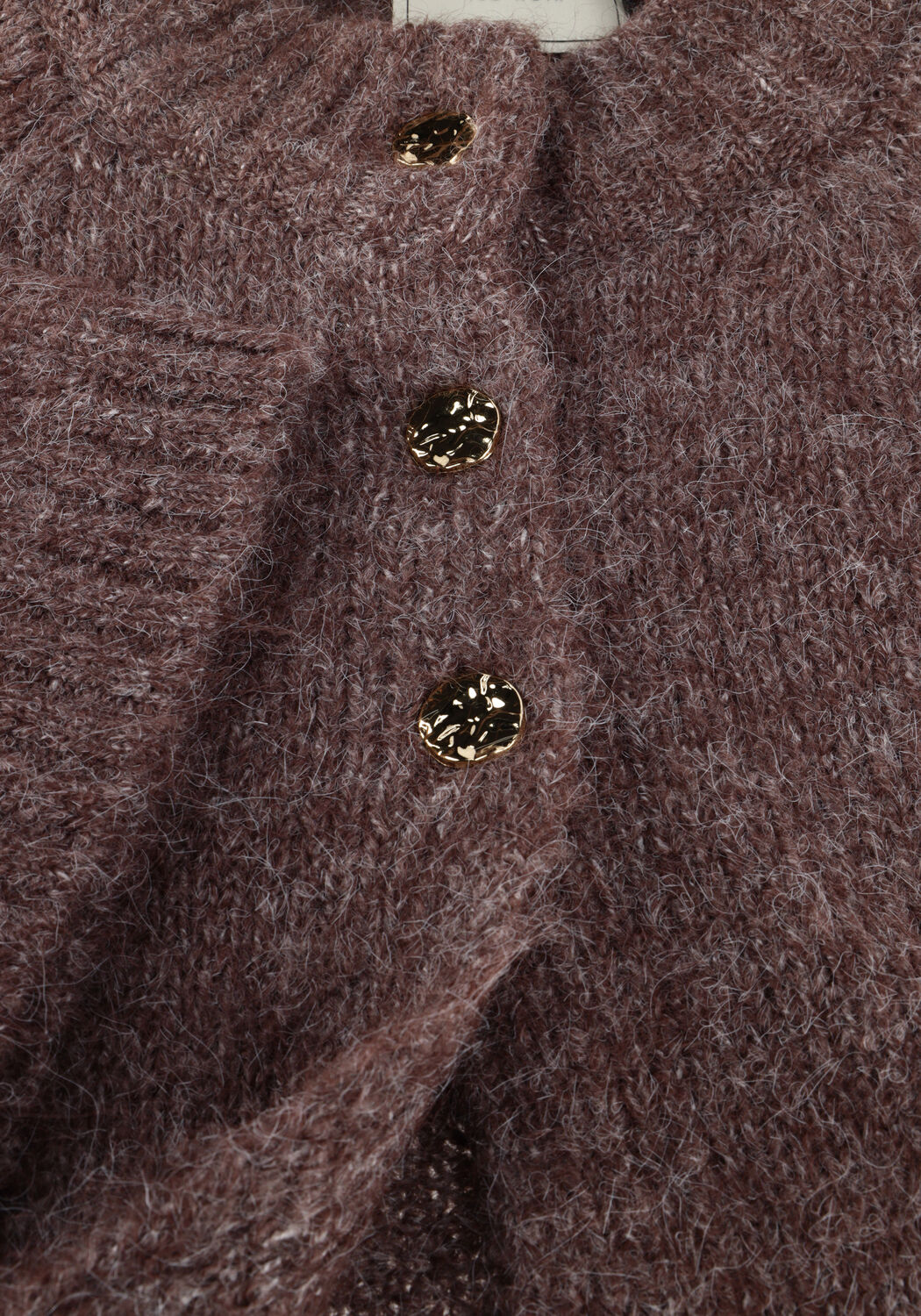 Bruine NEO NOIR Trui BENUTA FLUFFY KNIT CARDIGAN - large