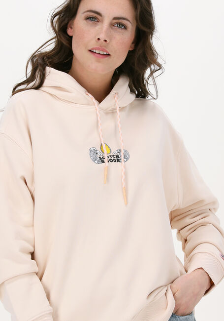 Lichtroze SCOTCH & SODA Sweater LOOSE-FIT HOODIE WITH GRAPHICS - large