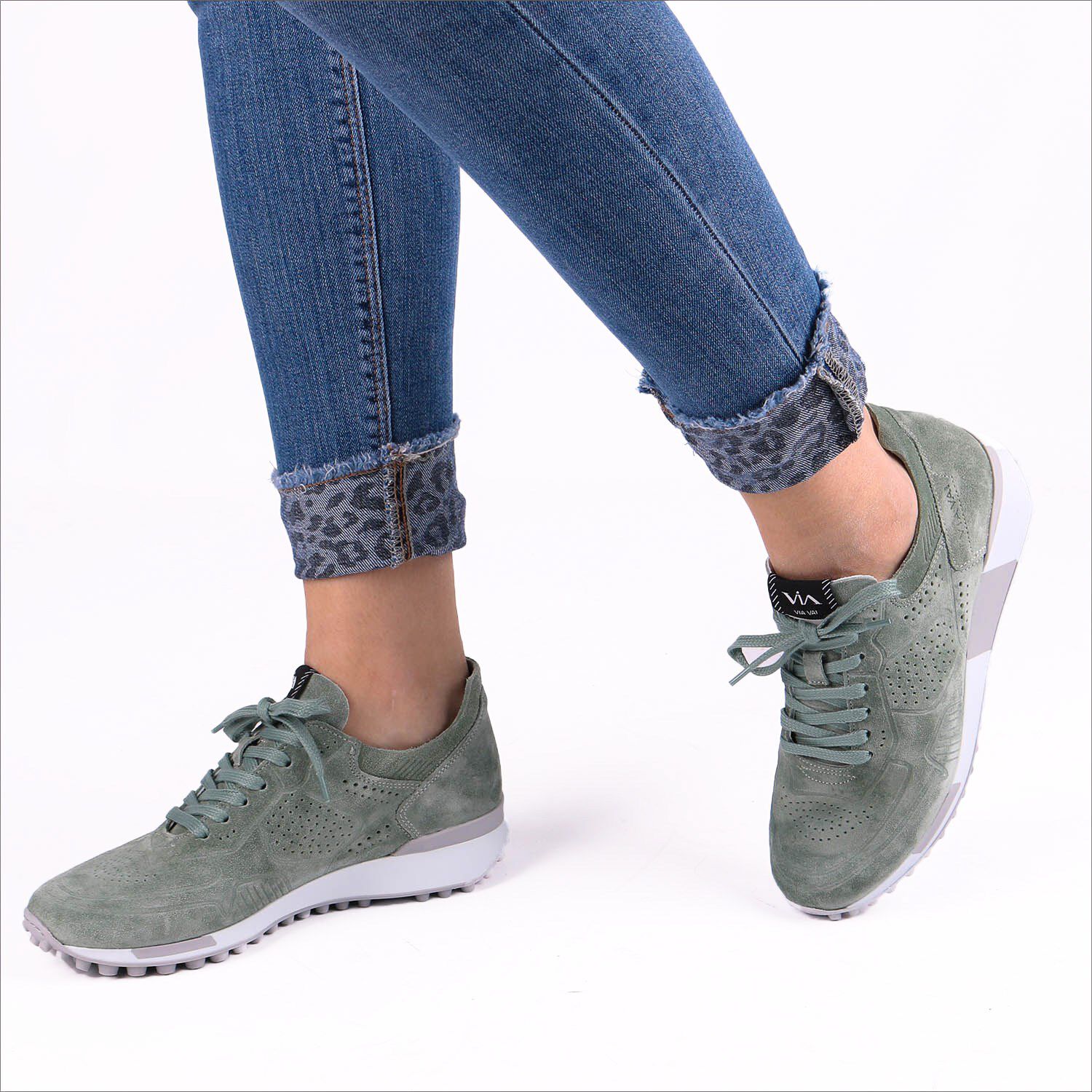 Via Vai 4809097-00-bl oliva Veterschoenen Groen