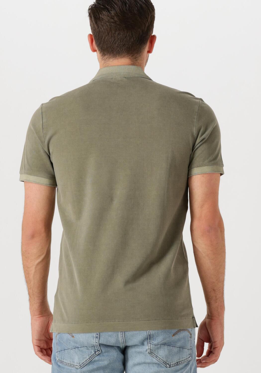 G-STAR RAW Heren Polo's & T-shirts Dunda Overdyed Slim Polo S\s Groen