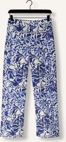 Blauwe JANSEN AMSTERDAM Wijde broek WBF429 WOVEN PRINTED WIDE LONG PANTS Blauwe JANSEN AMSTERDAM Wijde broek WBF429 WOVEN PRINTED WIDE LONG PANTS - medium