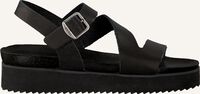 Zwarte RED-RAG Platte sandalen 79134 - medium