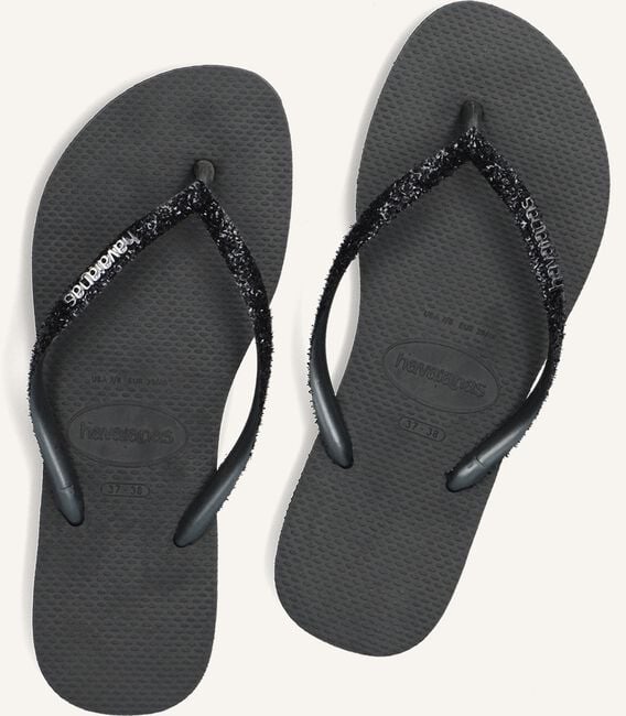 Zwarte HAVAIANAS Teenslippers KIDS SLIM GLITTER II Zwarte HAVAIANAS Teenslippers KIDS SLIM GLITTER II - large