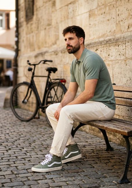 Groene SAINT STEVE Polo CHRIS - large