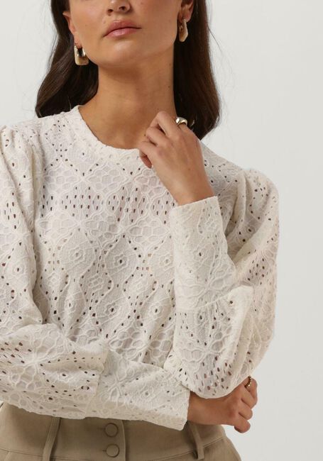 Witte OBJECT Blouses OBJFEODORA L/S TOP NOOS - large