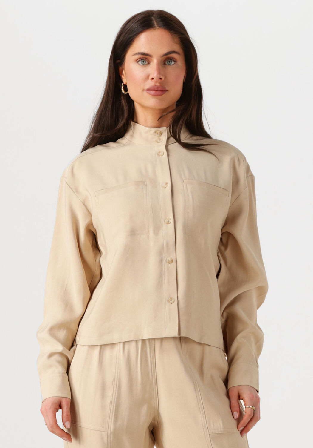 MSCH COPENHAGEN Dames Blouses Mschimila Selia Shirt Beige