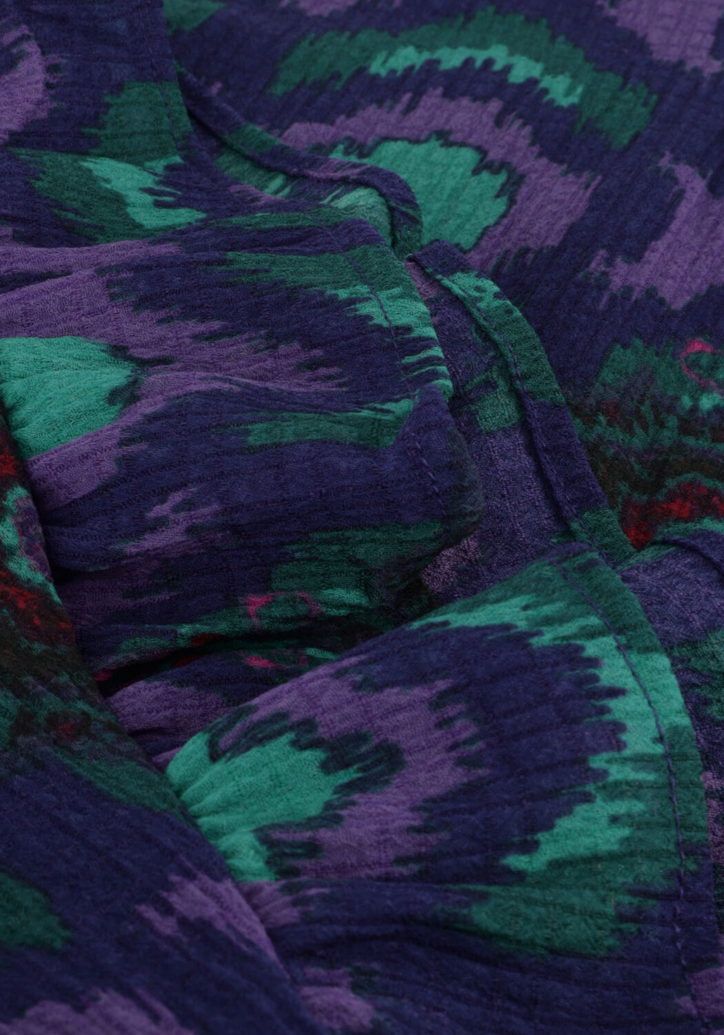 Paarse ALIX THE LABEL Mini jurk LADIES WOVEN IKAT FAKE WRAP DRESS - large