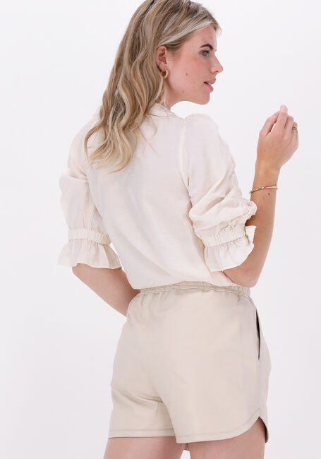 Ecru CO'COUTURE Blouses CALLUM ELASTIC S/S BLOUSE - large