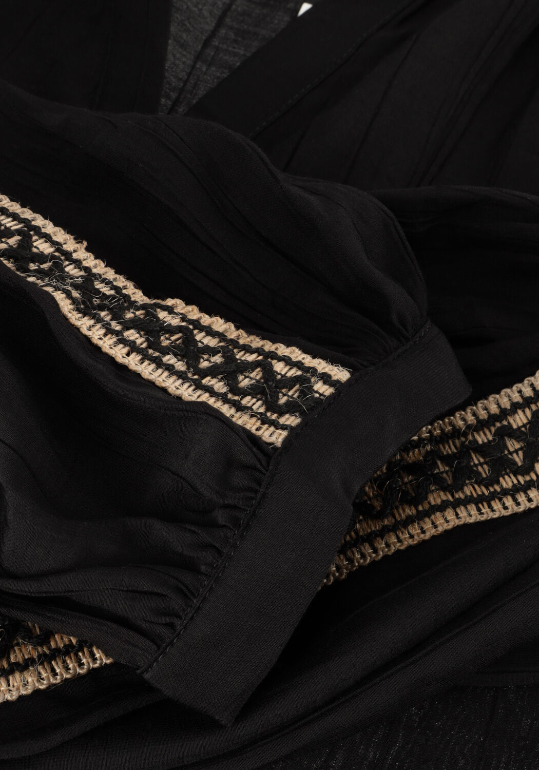 Zwarte NUKUS Blouses LENA BLOUSE TAPE - large