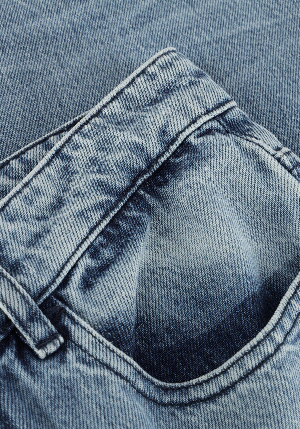 Blauwe BY-BAR Wijde broek LEW DENIM PANTS - large