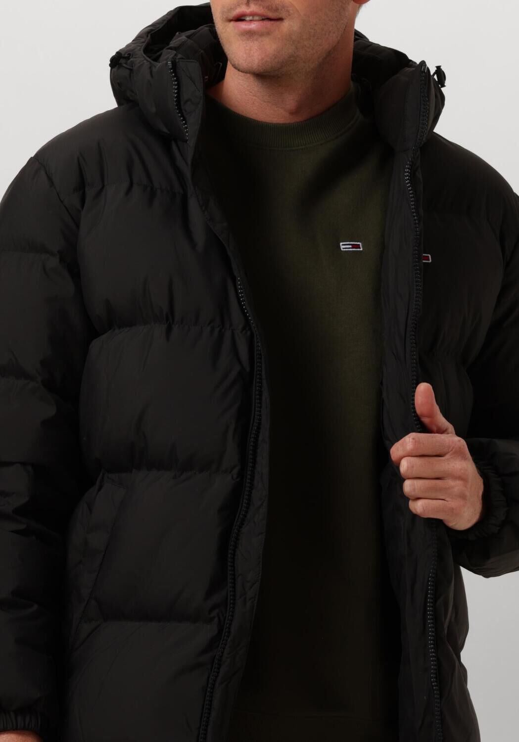 TOMMY JEANS Heren Jassen Tjm Essential Down Parka Zwart