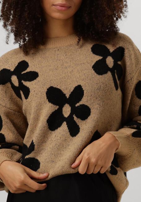 Beige YDENCE Trui KNITTED SWEATER DAISIE - large