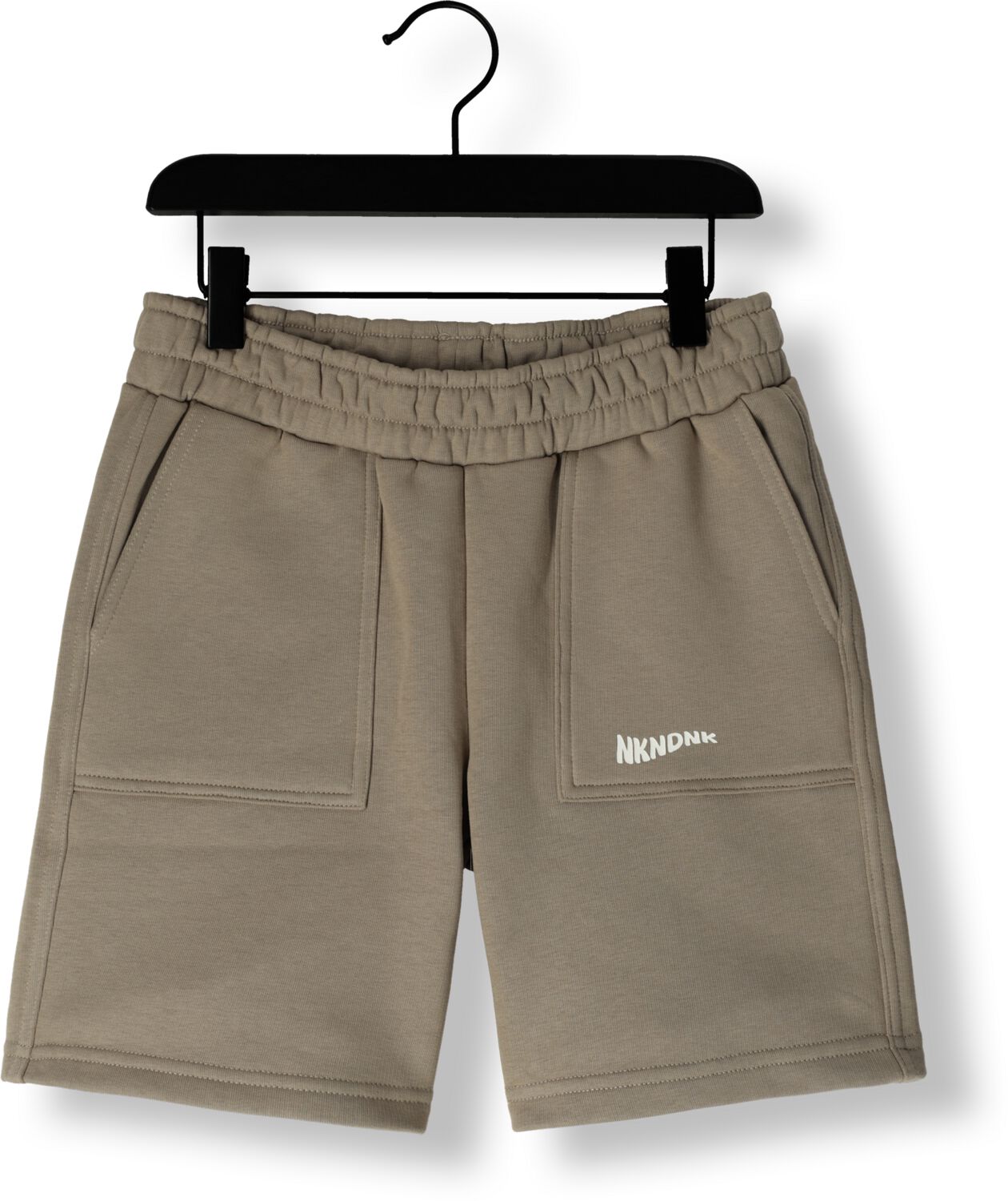 NIK & NIK Jongens Broeken Rocco Sweatshorts Taupe