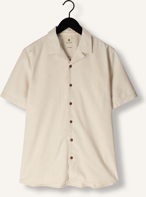 Zand ANERKJENDT Casual overhemd AKLEO S/S COT/LINEN SHIRT Zand ANERKJENDT Casual overhemd AKLEO S/S COT/LINEN SHIRT - large