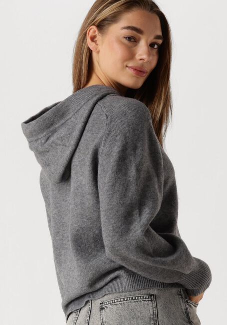Grijze CO'COUTURE Trui ROW HOODIE KNIT - large