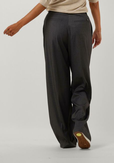 Grijze SCOTCH & SODA Wijde broek ROSE PLEATED HIGH-RISE WIDE LEG PANT - large