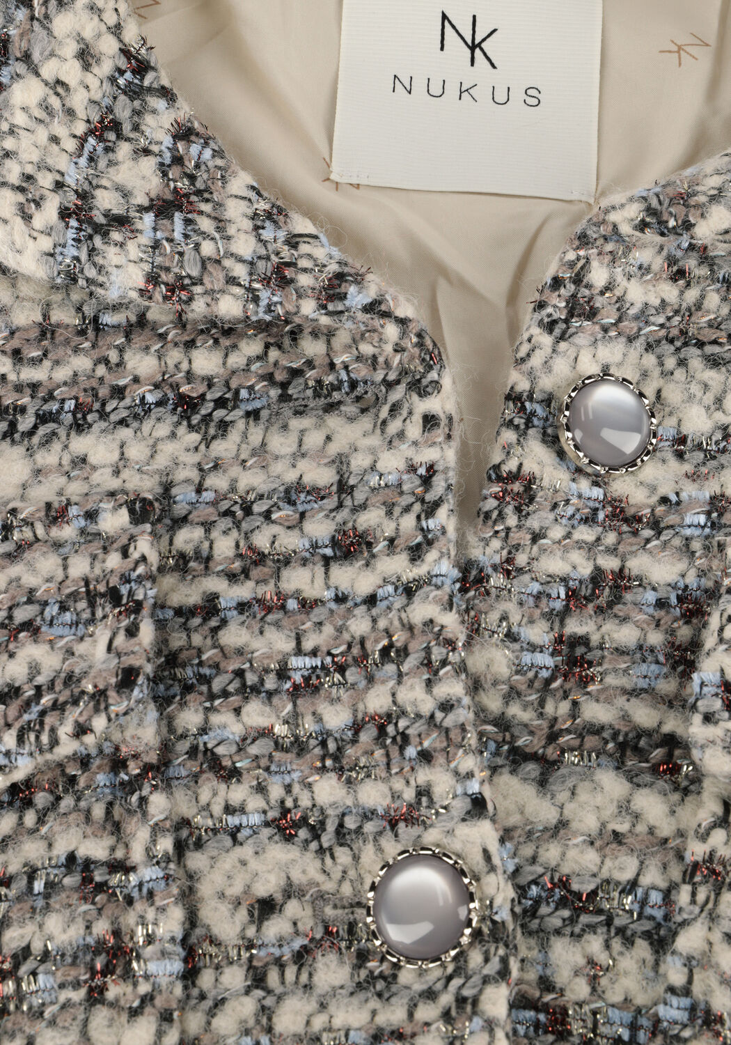 Grijze NUKUS Jack HARMONY JACKET - large